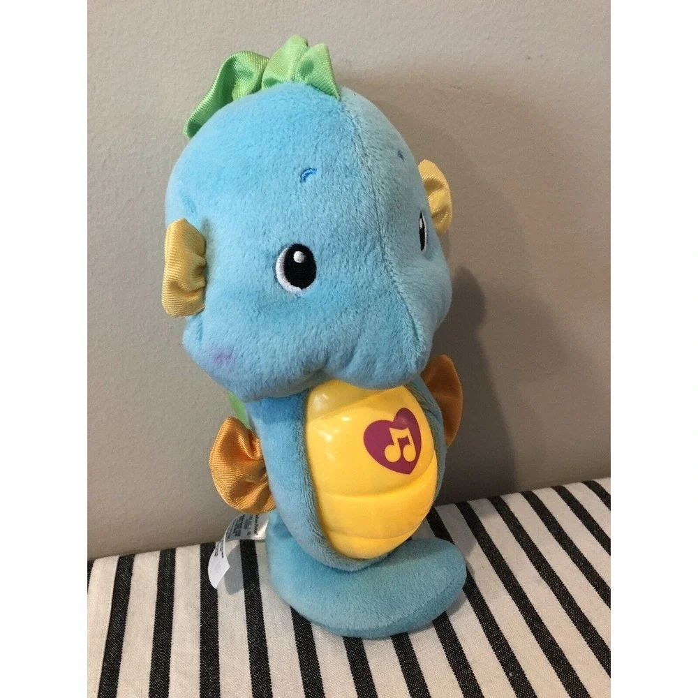 Fisher Price Ocean Wonders Soothe Glow Seahorse Blue baby Crib Soother Lullaby - Picture 2 of 4